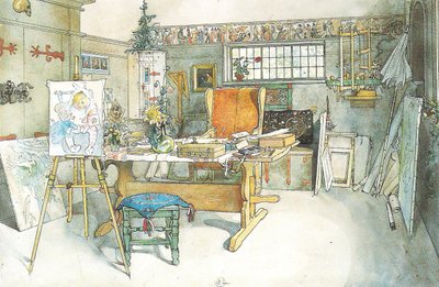 The Studio, First Half by Carl Larsson